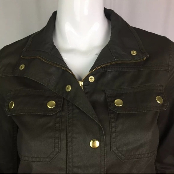 $148 J.Crew Women's XS Downtown Army Green Field Zip Snap Button Cargo Jacket - Picture 4 of 10